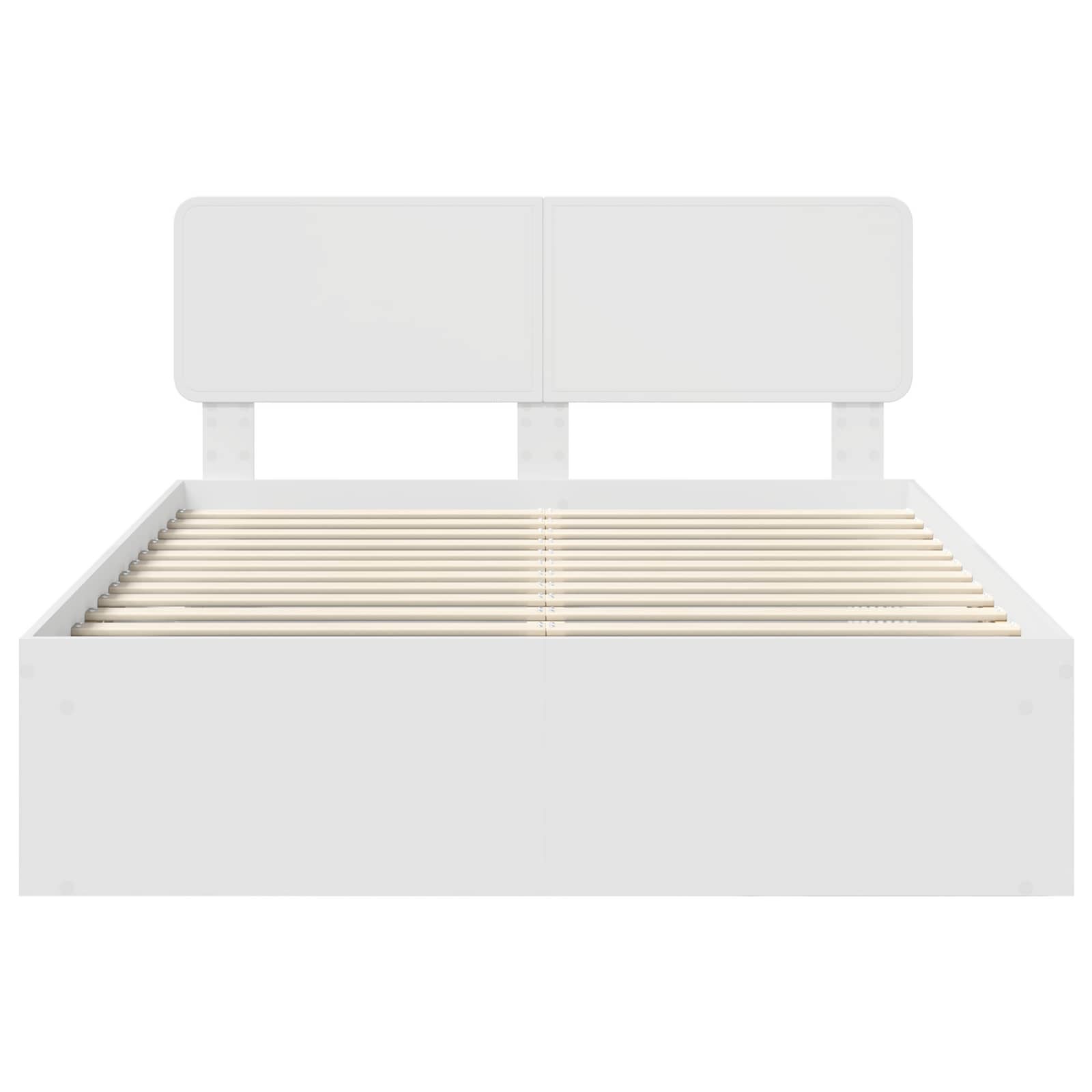 Struttura del letto Bianco 160 x 200 cm Pino massello 3412051