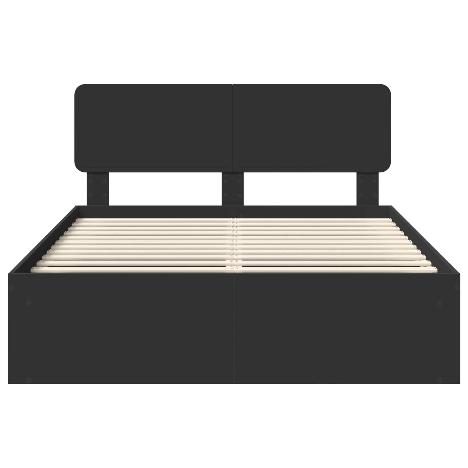 Struttura del letto Nero 160 x 200 cm Pino massello 3412052