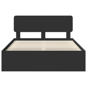 Struttura del letto Nero 160 x 200 cm Pino massello 3412052