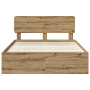 Struttura del letto Rovere Artigianale 135 x 190 cm 3412068