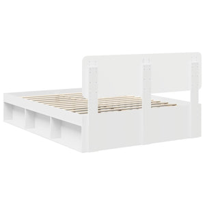 Struttura del letto Bianco 140 x 200 cm Pino massello 3412069