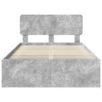 Struttura del letto Grigio Concretè 135 x 190 cm Pino massello 3412090