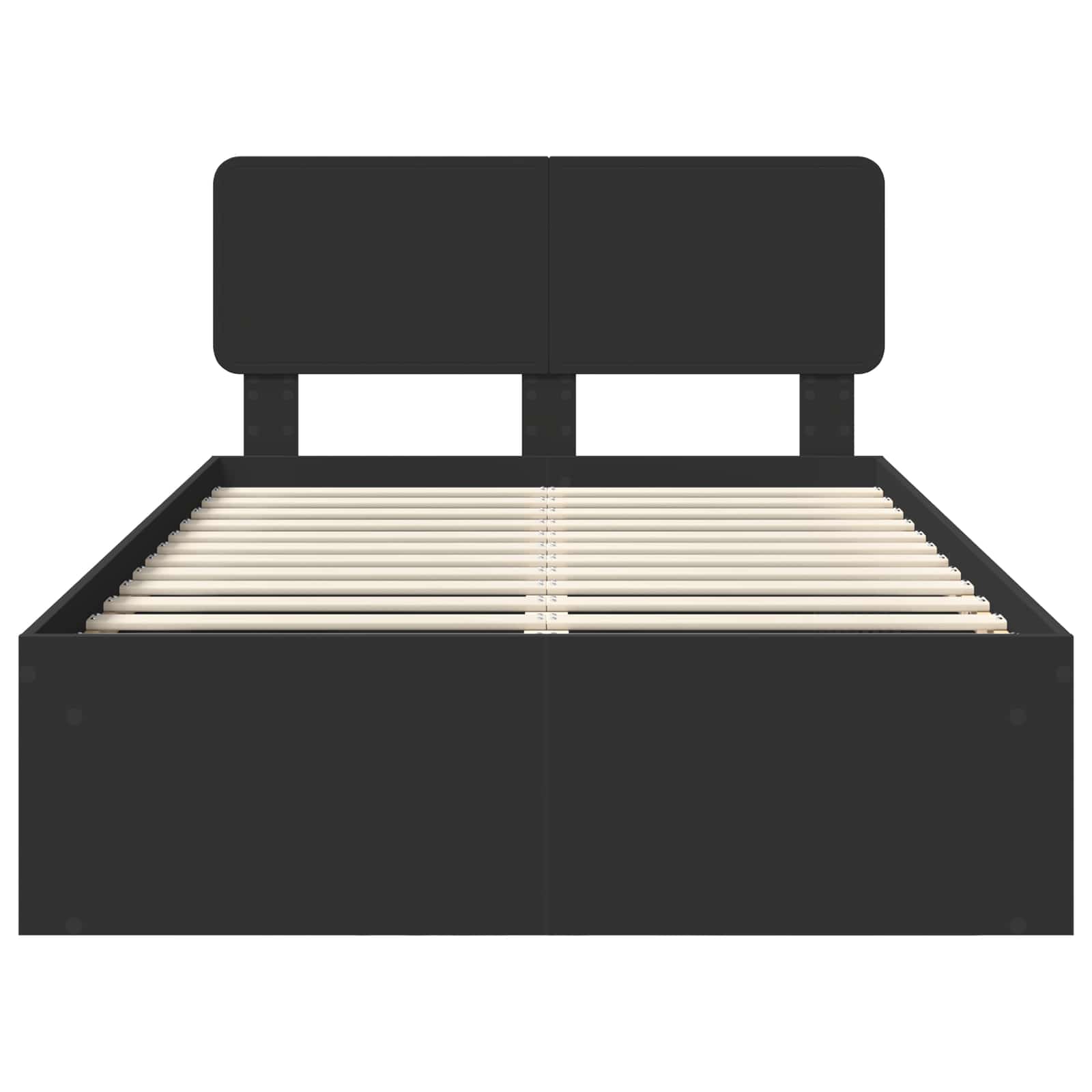Struttura del letto Nero 120 x 200 cm Pino massello 3412097
