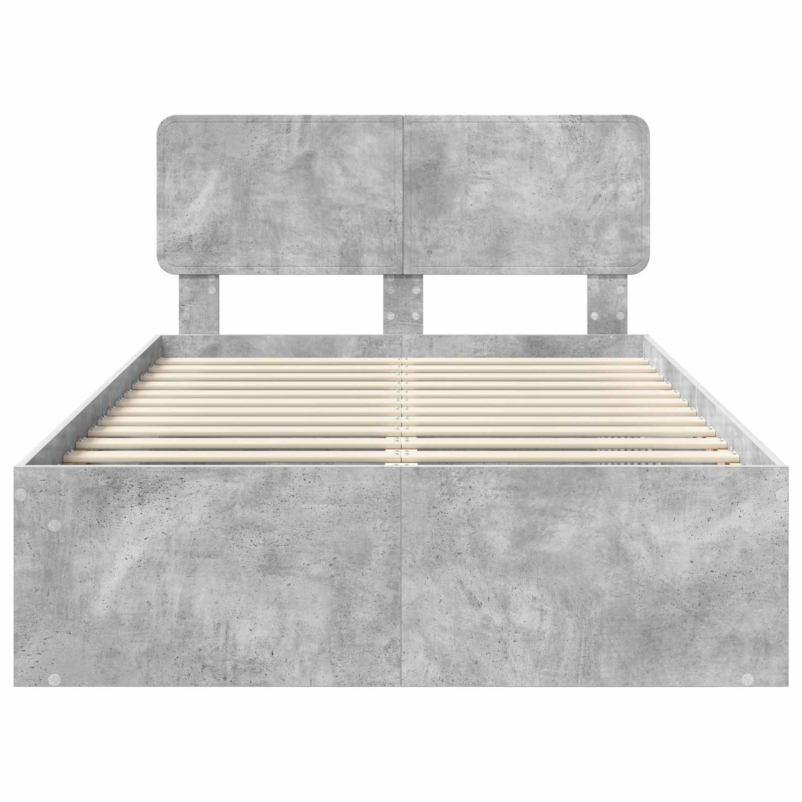 Struttura del letto Calcestruzzo 120 x 200 cm Pino massello 3412099