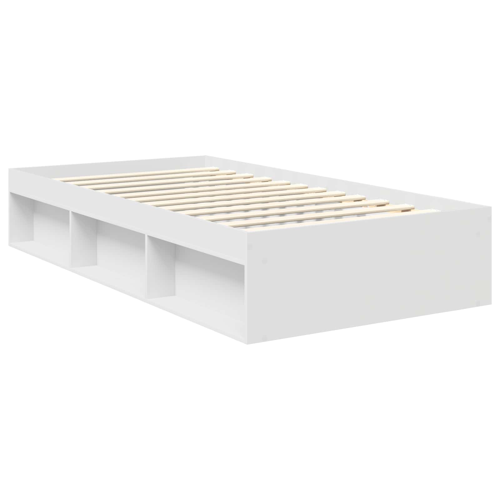 Struttura del letto Bianco 100 x 200 cm Pino massello 3412114