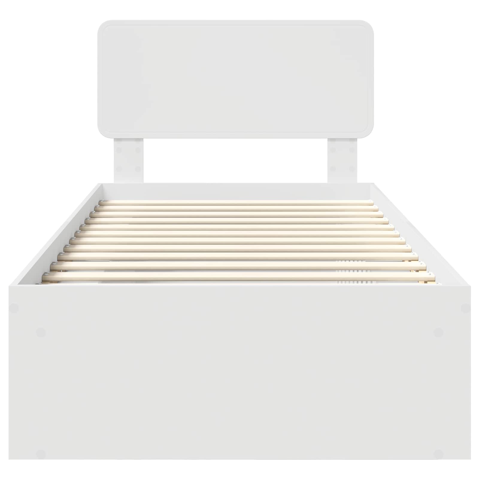 Struttura del letto Bianco 100 x 200 cm Pino massello 3412114