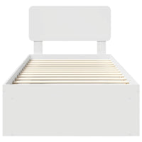 Struttura del letto Bianco 100 x 200 cm Pino massello 3412114