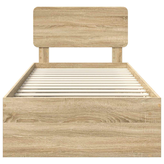 Struttura del letto Sonoma 90 x 190 cm Pino massello 3412134