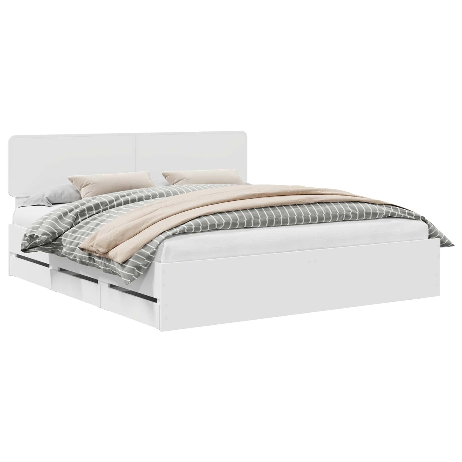 Struttura del letto Bianco 180 x 200 cm Legno Ingegnerizzato 3412157