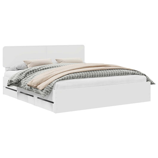 Struttura del letto Bianco 180 x 200 cm Legno Ingegnerizzato 3412157