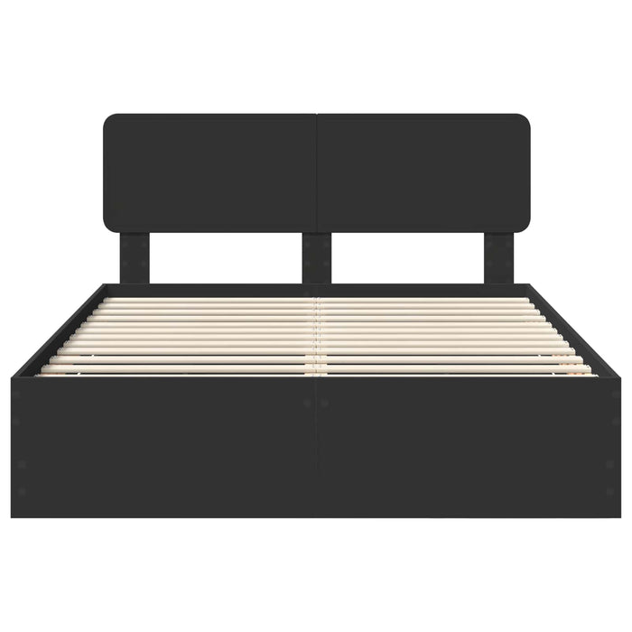 Struttura del letto Nero 150 x 200 cm Legno Ingegnerizzato 3412172