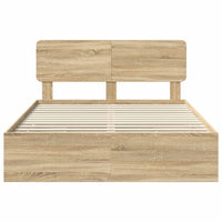 Struttura del letto con cassetto Rovere Sonoma 150 x 200 cm 3412173