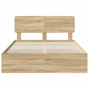 Struttura del letto con cassetto Rovere Sonoma 150 x 200 cm 3412173