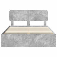 Struttura del letto con cassetto Grigio cemento 140 x 190 cm 3412181