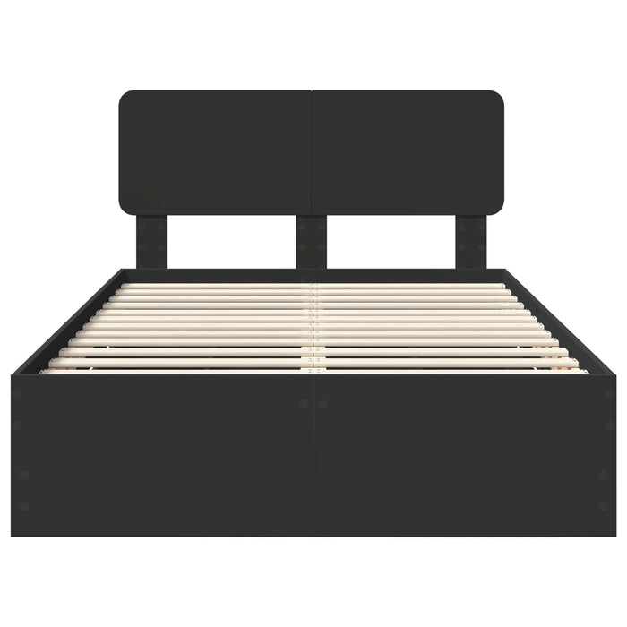 Struttura del letto Nero 135 x 190 cm Legno Ingegnerizzato 3412193