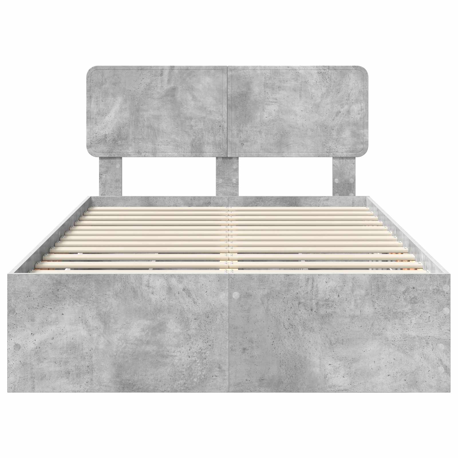 Struttura del letto con cassetto Grigio cemento 135 x 190 cm 3412195