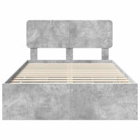 Struttura del letto con cassetto Grigio cemento 135 x 190 cm 3412195