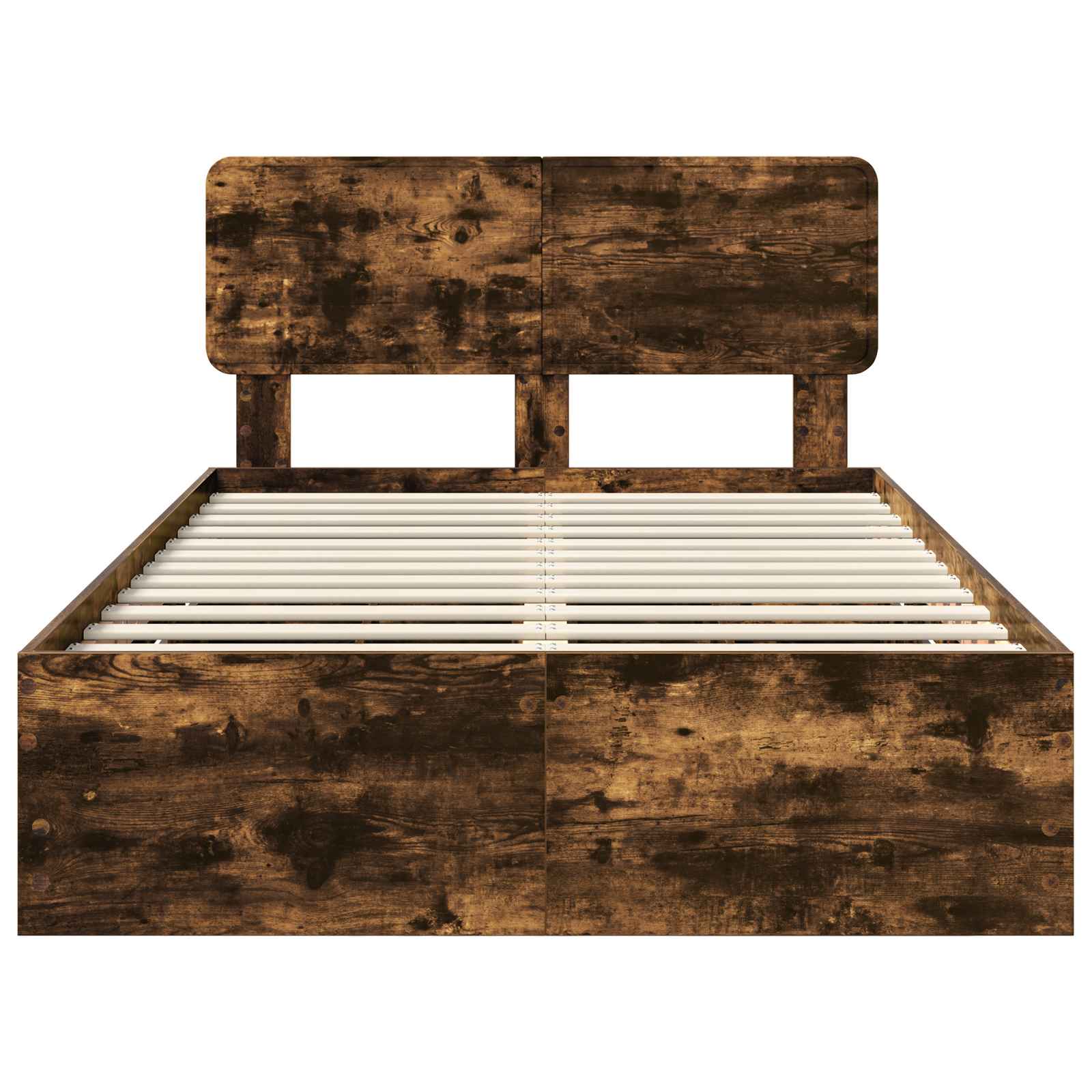 Struttura del letto con cassetto Rovere fumé 135 x 190 cm 3412196