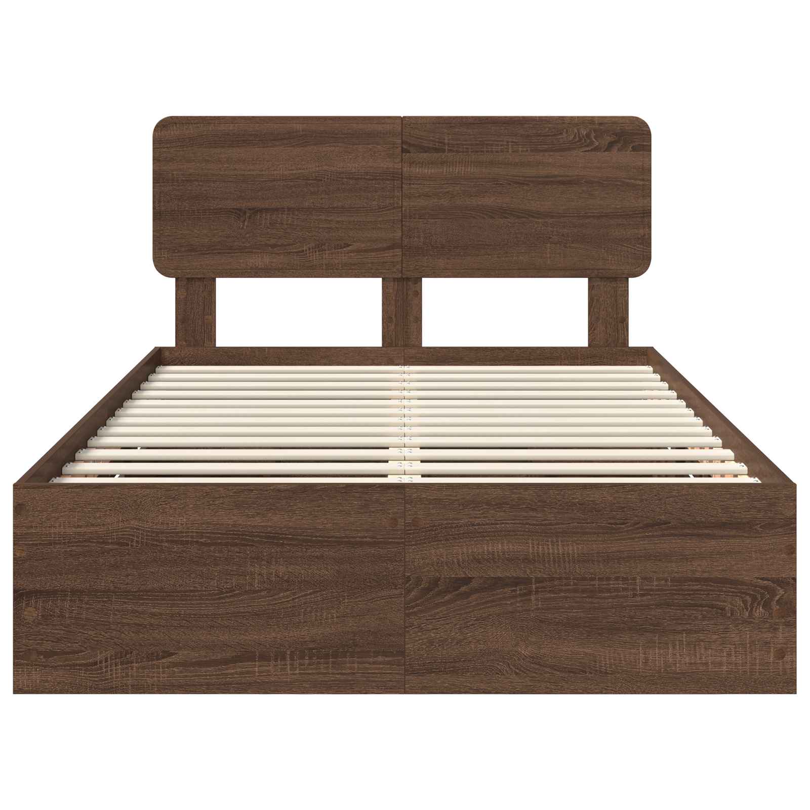 Struttura del letto con cassetto Rovere Marrone 135 x 190 cm 3412198