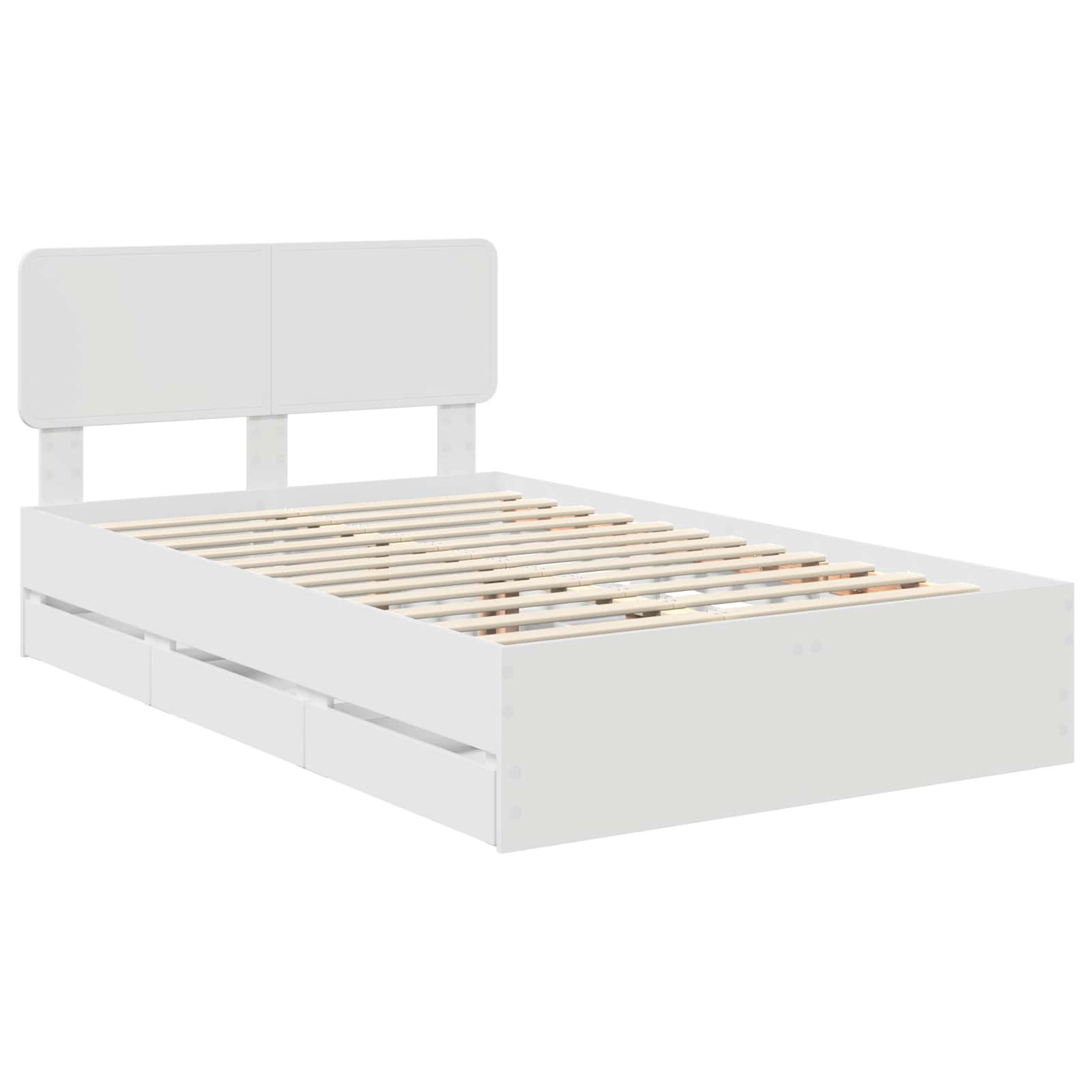 Struttura del letto Bianco 120 x 190 cm Legno Ingegnerizzato 3412199