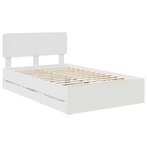 Struttura del letto Bianco 120 x 190 cm Legno Ingegnerizzato 3412199