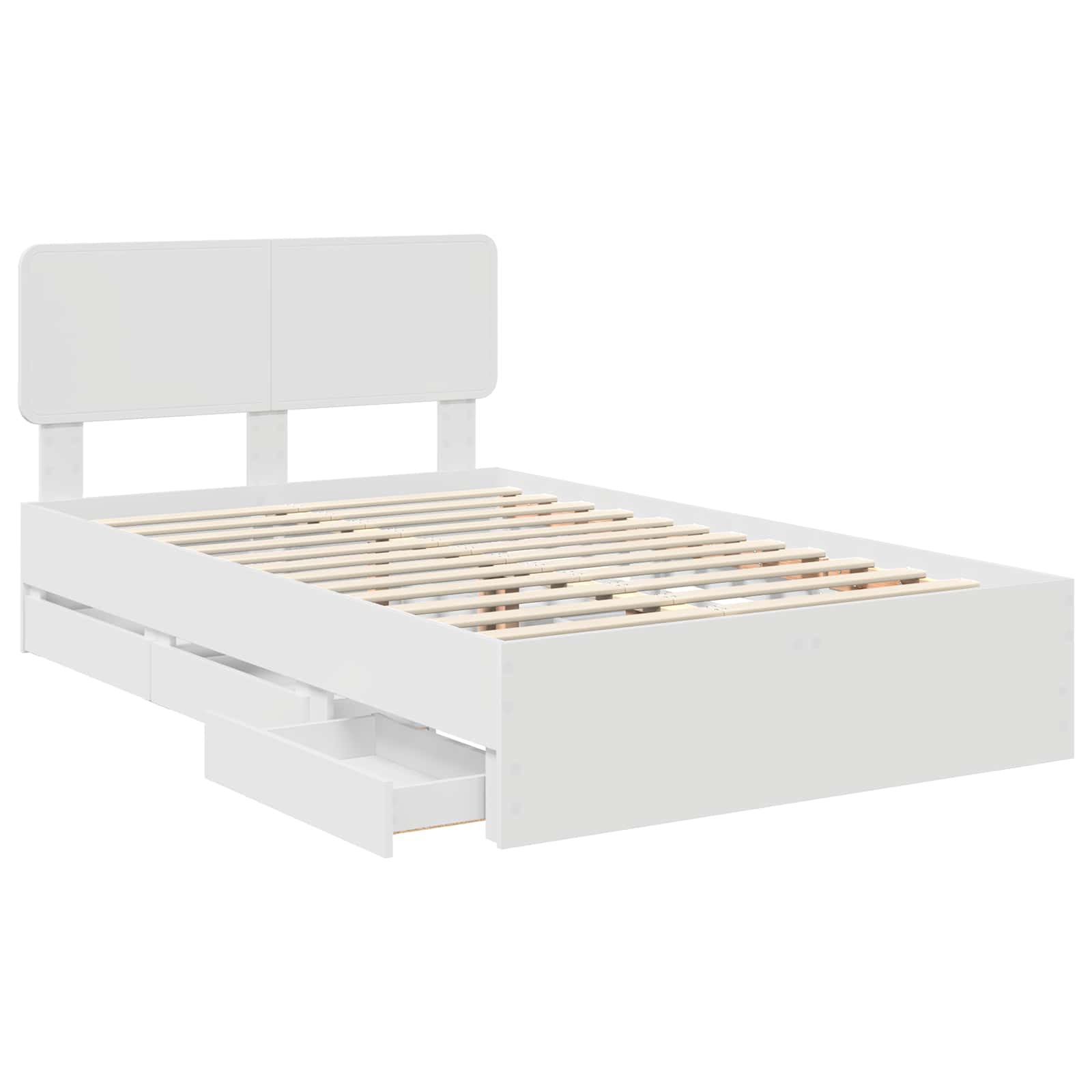 Struttura del letto Bianco 120 x 190 cm Legno Ingegnerizzato 3412199