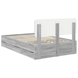 Struttura del letto con cassetto Grigio Sonoma 120 x 200 cm 3412211