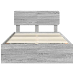 Struttura del letto con cassetto Grigio Sonoma 120 x 200 cm 3412211