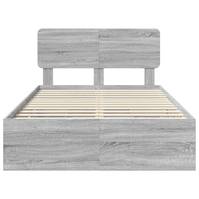 Struttura del letto con cassetto Grigio Sonoma 120 x 200 cm 3412211