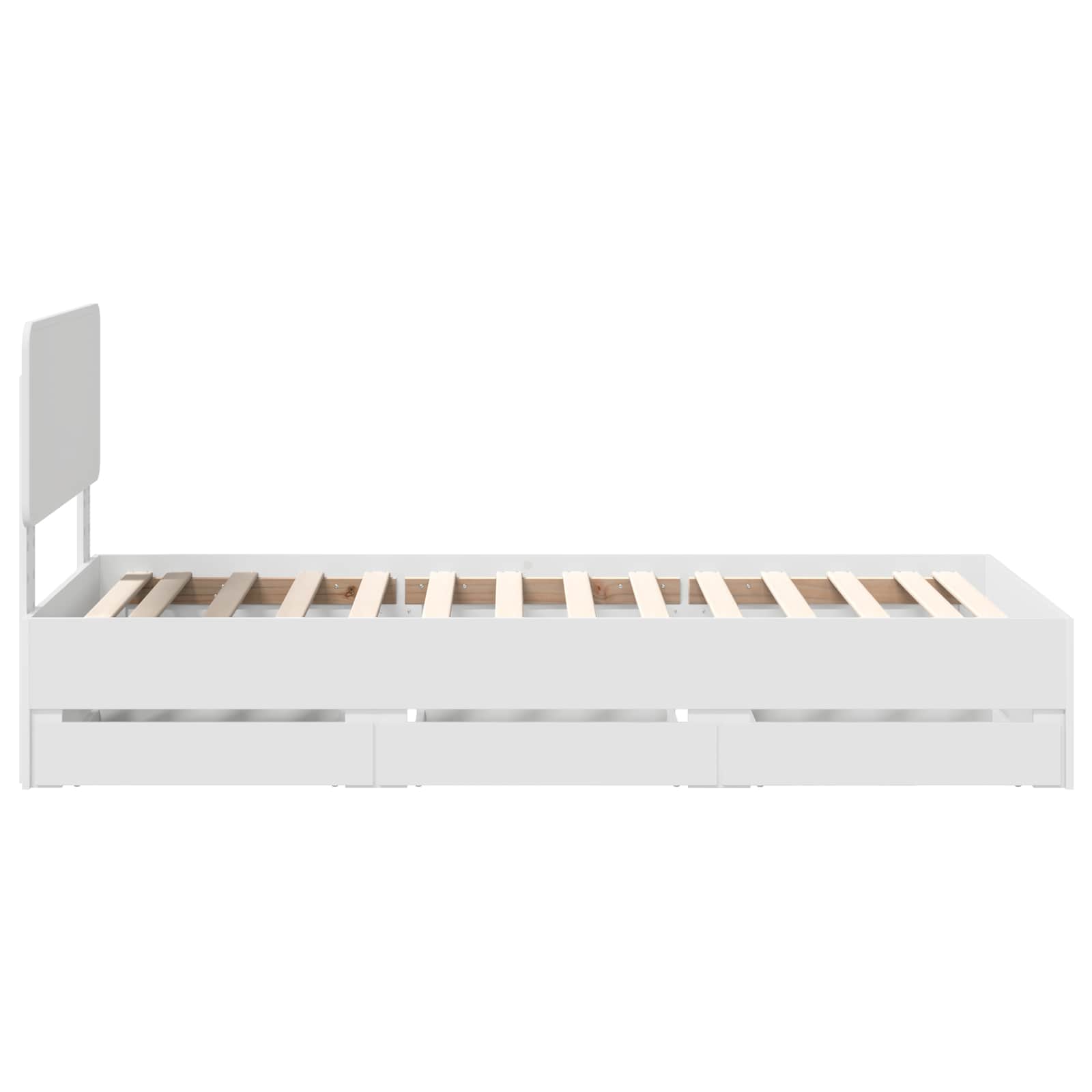 Struttura del letto Bianco 100 x 200 cm Legno Ingegnerizzato 3412213