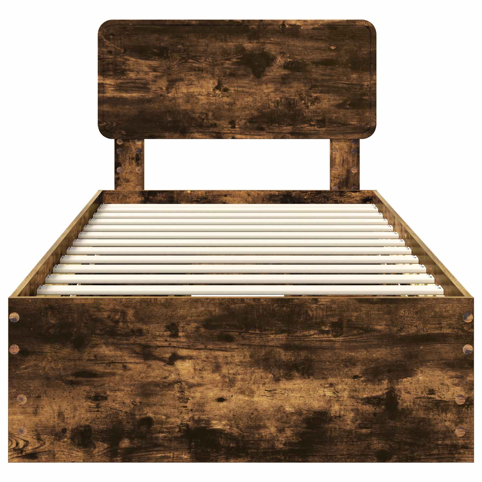 Struttura del letto con cassetto Rovere fumé 100 x 200 cm 3412217