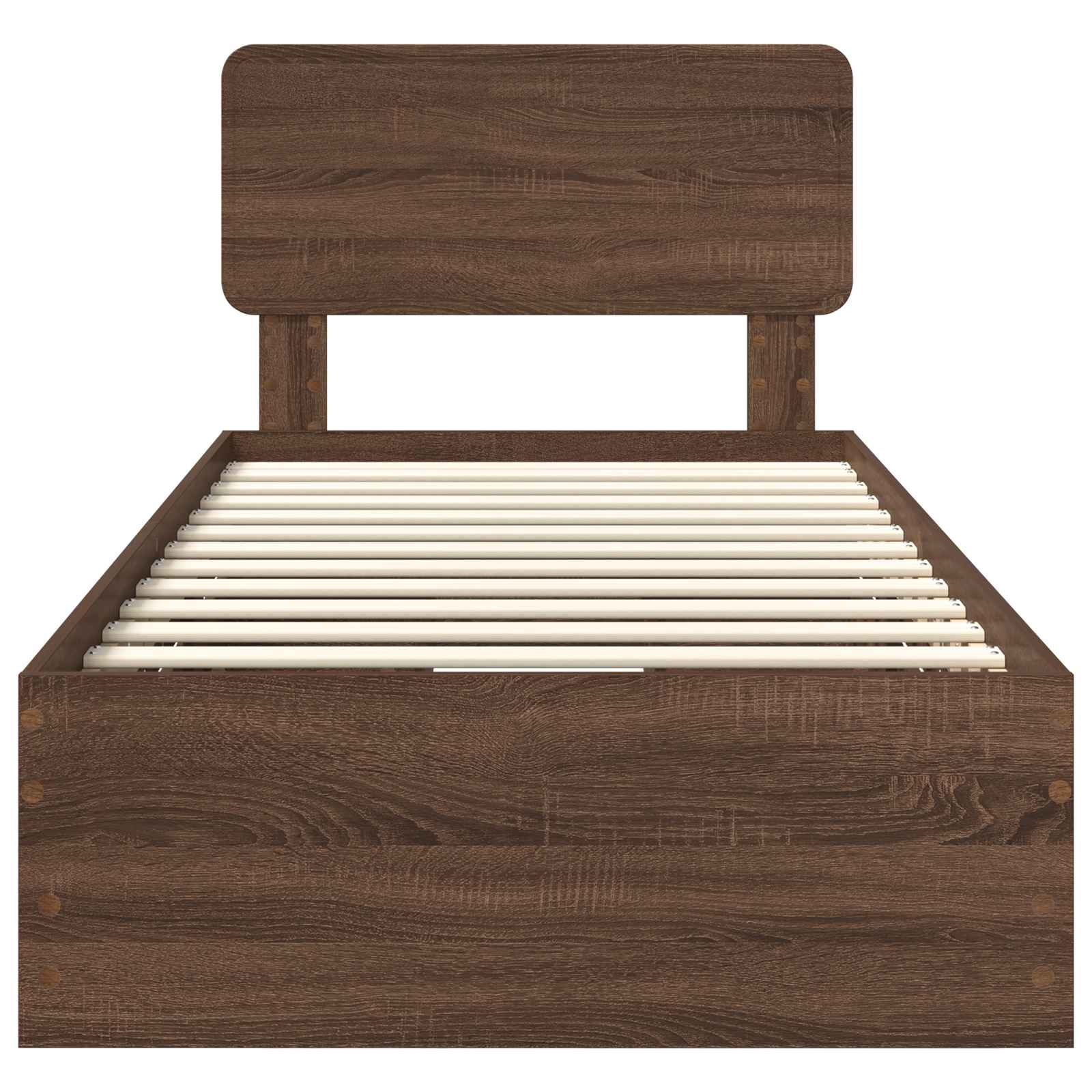 Struttura del letto con cassetto Rovere Marrone 100 x 200 cm 3412219