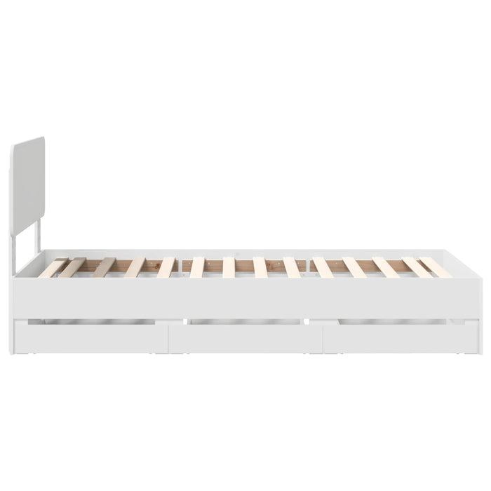 Struttura del letto Bianco 90 x 190 cm Legno Ingegnerizzato 3412220