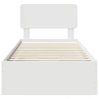 Struttura del letto Bianco 75 x 190 cm Legno Ingegnerizzato 3412234