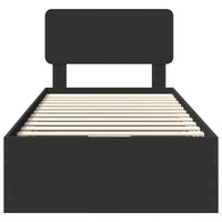 Struttura del letto Nero 75 x 190 cm Legno Ingegnerizzato 3412235