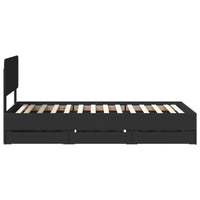 Struttura del letto Nero 75 x 190 cm Legno Ingegnerizzato 3412235