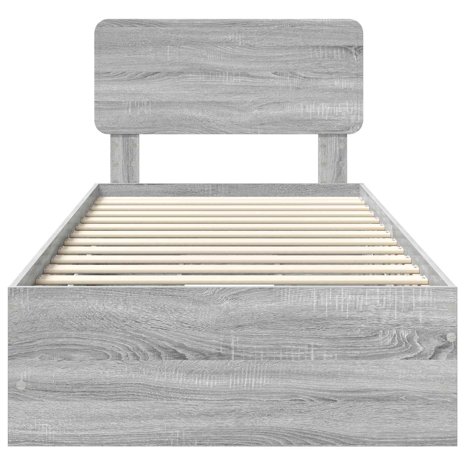 Struttura del letto con cassetto Grigio Sonoma 75 x 190 cm 3412239
