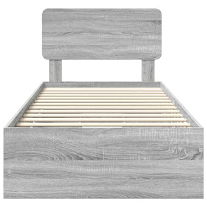 Struttura del letto con cassetto Grigio Sonoma 75 x 190 cm 3412239