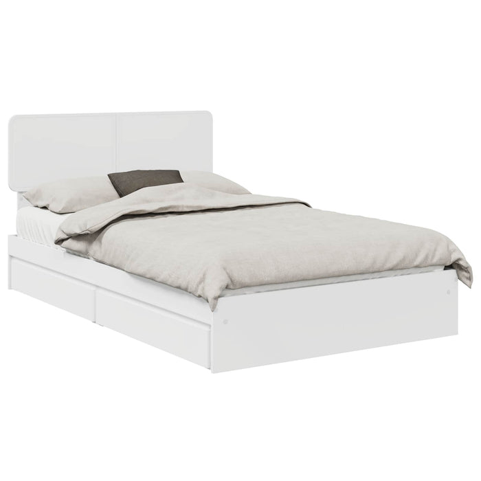 Letto con Contenitore Bianco 120 x 200 cm Legno multistrato 3412290