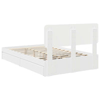 Letto con Contenitore Bianco 120 x 200 cm Legno multistrato 3412290
