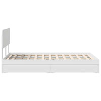 Letto con Contenitore Bianco 120 x 200 cm Legno multistrato 3412290