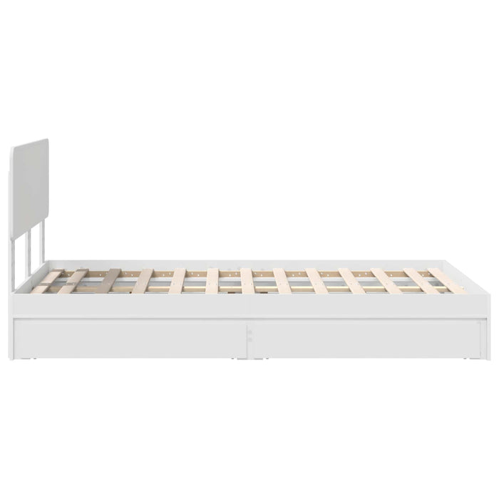 Letto con Contenitore Bianco 120 x 200 cm Legno multistrato 3412290