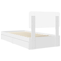 Letto con Contenitore Bianco 90 x 190 cm Legno multistrato 3412318