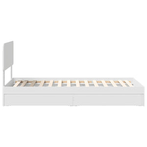 Letto con Contenitore Bianco 90 x 190 cm Legno multistrato 3412318