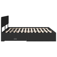 Struttura del letto Nero 180 x 200 cm Legno multistrato 3412340