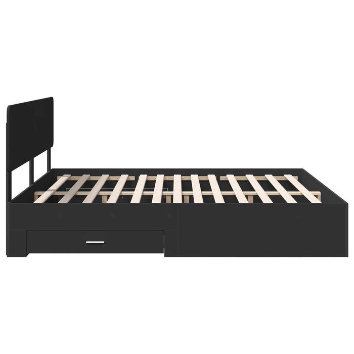 Struttura del letto Nero 180 x 200 cm Legno multistrato 3412340