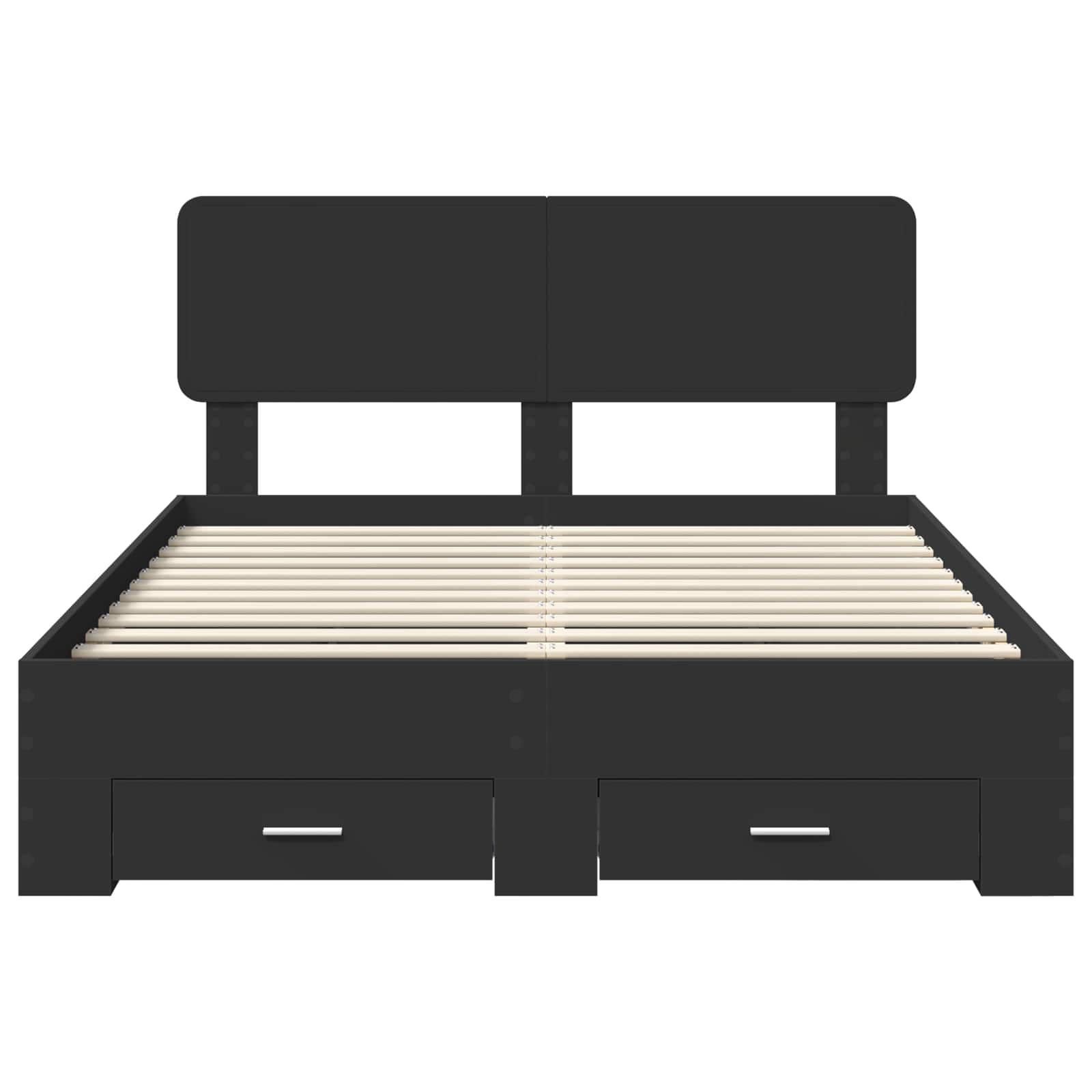Struttura del letto Nero 140 x 200 cm Legno multistrato 3412365