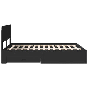 Struttura del letto Nero 140 x 200 cm Legno multistrato 3412365