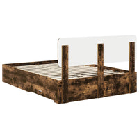 Struttura del letto Rovere fumé 140 x 200 cm Legno multistrato 3412368