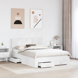 Struttura del letto Bianco 140 x 190 cm Legno multistrato 3412373